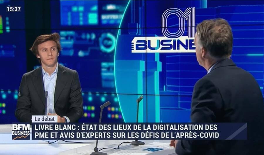 Benoît RENOUL (CMO, Talkspirit) at BFM Business to talk about the digital transformation of SMEs
