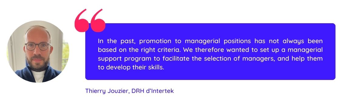 Quote of Thierry Jouzier on the importance of training management to retain talent