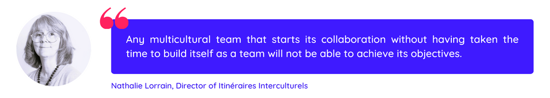 Quote of Nathalie Lorrain on the challenges of intercultural communication